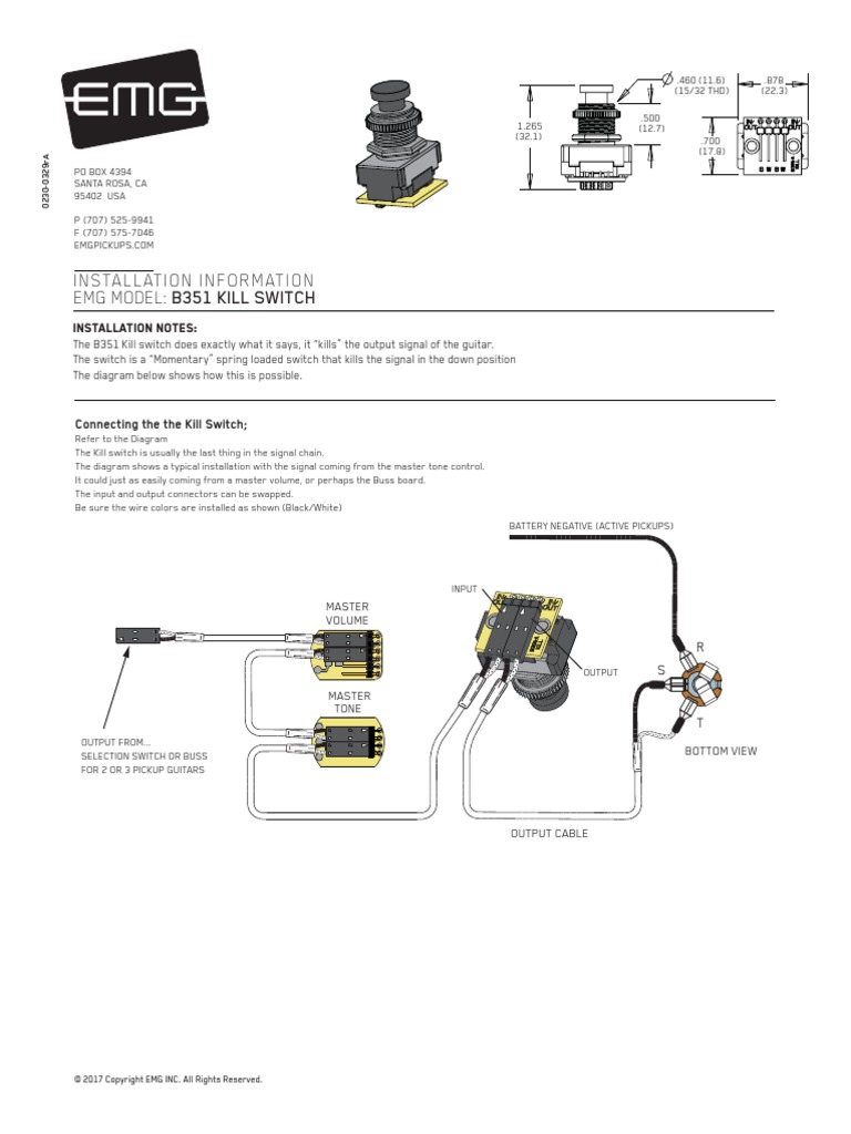 Killswitch B351ra Instructions 02300329ra PDF Electronic