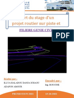 Rapport Du Stage D'un Projet Routier Sur Piste Et: Filiere Genie Civil