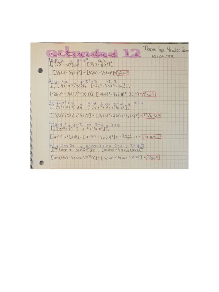 Actividad 12 - Calculo | PDF