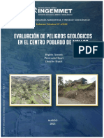 Informe Tecnico N0a7127 Evaluacion de Peligros Geologicos en El Centro Poblado de Mallas en El Distrito y Provincia de Huari Region Ancash