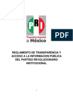 Reglamento de Transparencia y Accedo Informacion