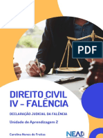 DIREITO CIVIL IV - FALÊNCIA