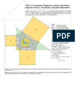 Aulas de Geometria, Problema 884_ Curiosidade Pitagórica. Triângulo Retângulo Com Quadrados e Trapezoides