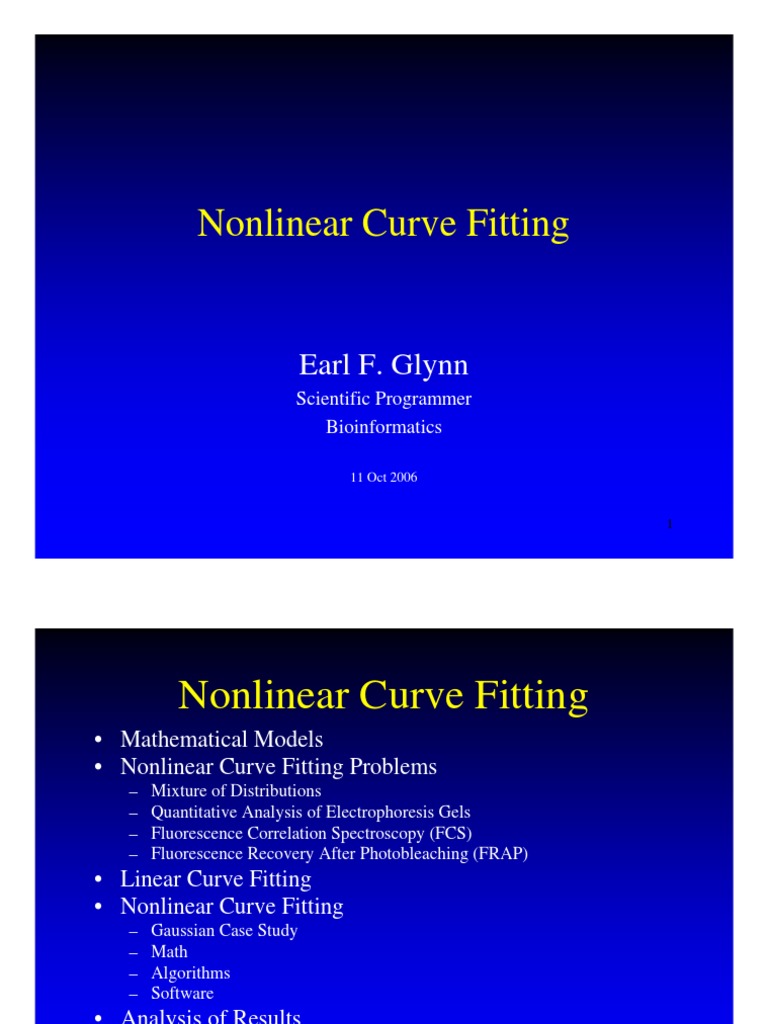 Nonlinear Curve Fitting | PDF | Errors And Residuals | Least Squares