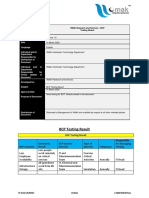 BCP Testing Result