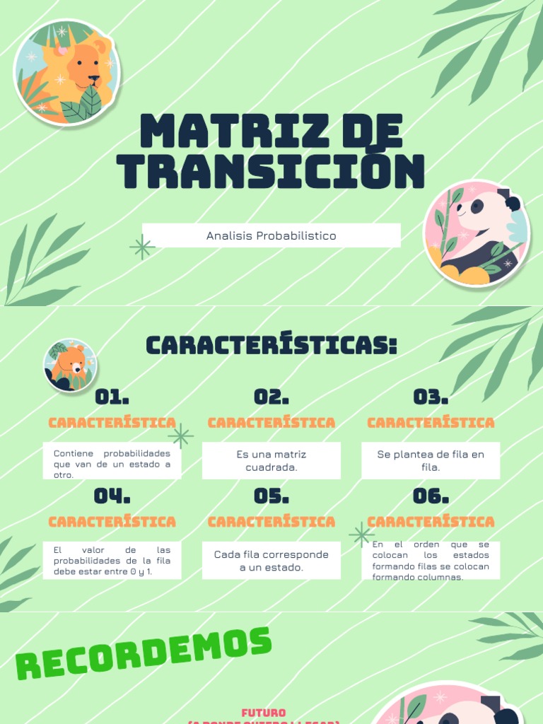 Matriz de Transicion | PDF