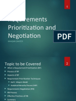RE-Requirements Prioritization and Negotiation