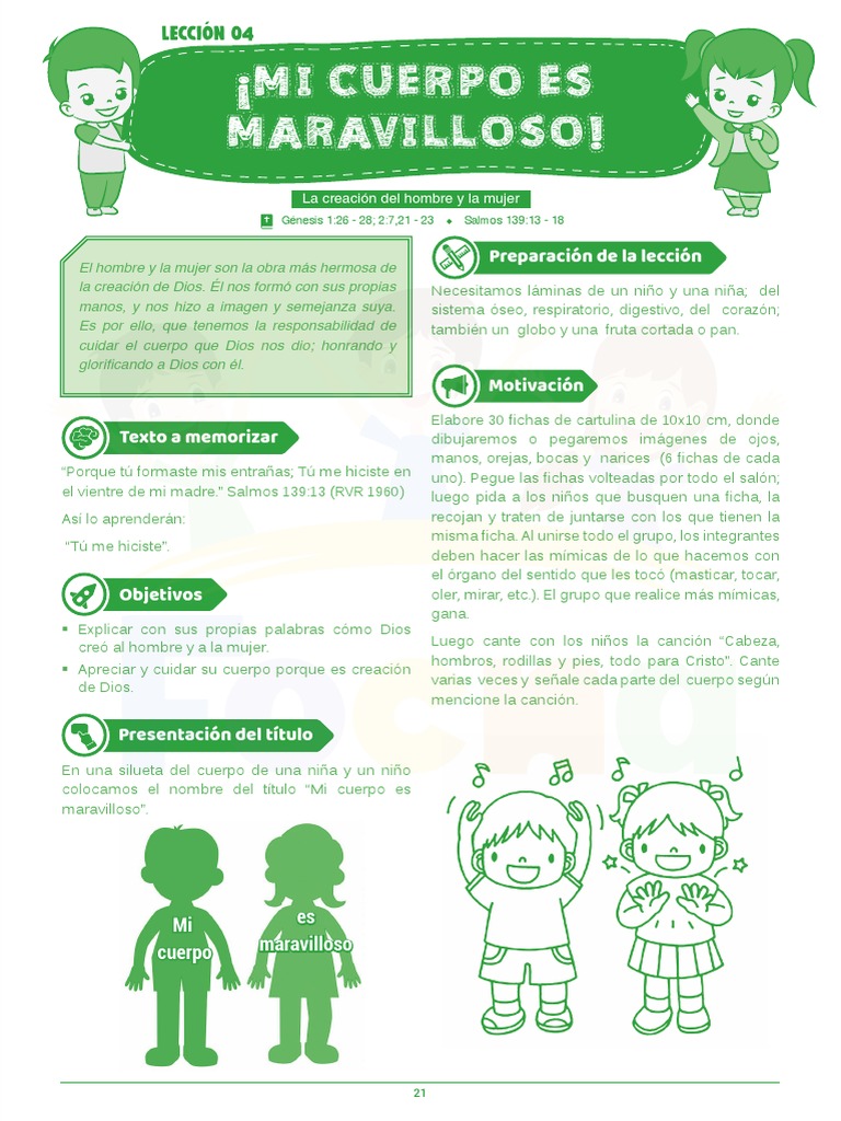 Mi Cuerpo Dios Me Hizo Pdf Adán Y Eva Adn