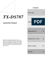 Onkyo tx-ds787 Manual Inglês