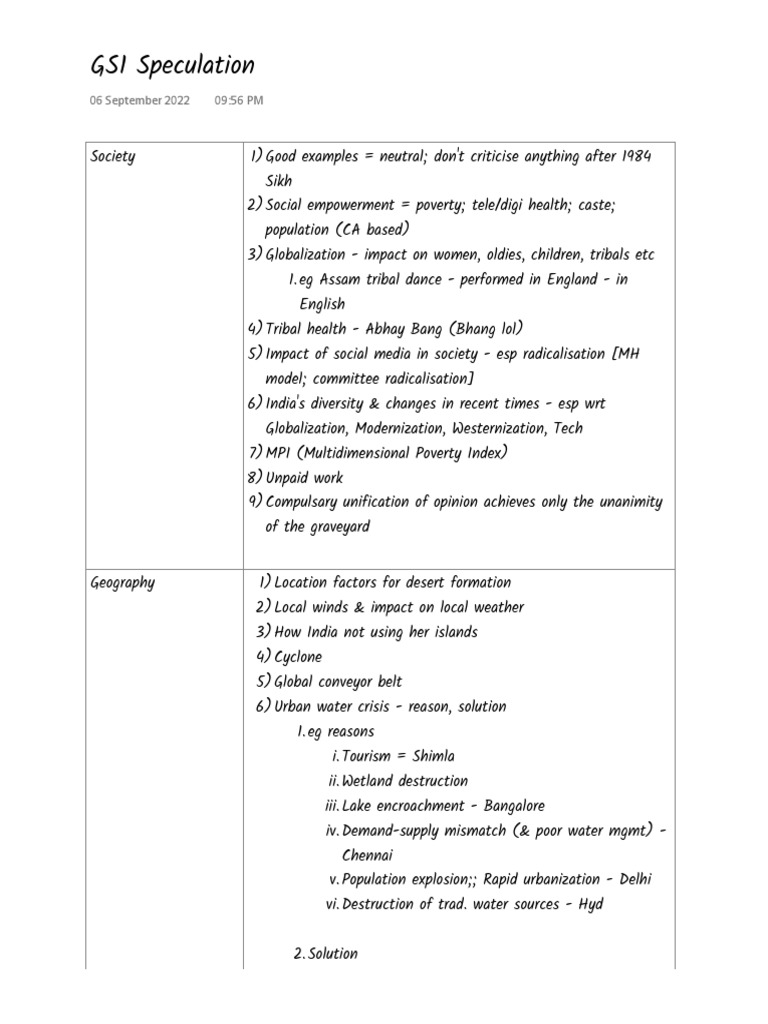 GS1 Speculation FINAL PDF Physical Geography Nature