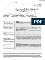 Veterinary Internal Medicne - 2022 - Jaffey - Ultrasonographic Patterns Clinical Findings and Prognostic Variables in