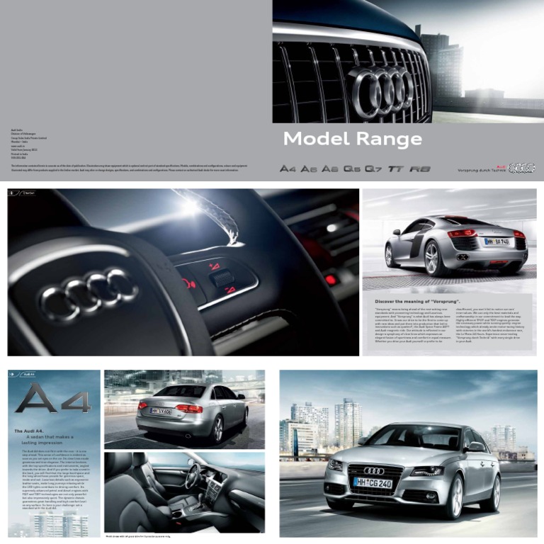 Audi India Model Range Overview | PDF