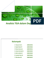 Analisis TGA Dalam Depilatory