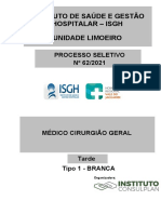 Processo seletivo médico cirurgião geral ISGH Unidade Limoeiro