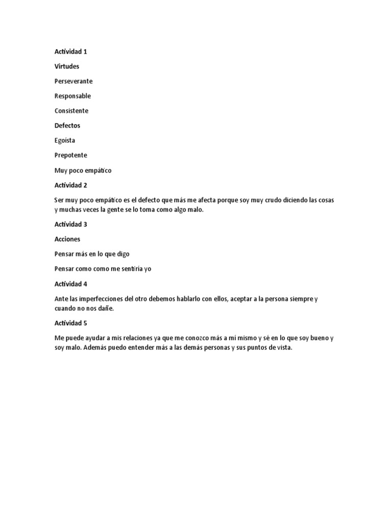 Actividad 2 | PDF | Crecimiento personal y profesional