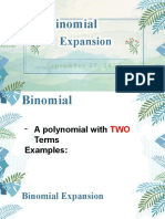 Binomial Expansion