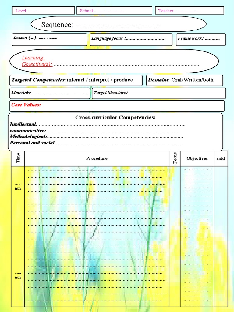 LESSON PLAN SAMPLE PDF visual data 7