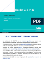 CLASE 4 - Defi G6PD - DM - Cad Respiratoria Diabetes