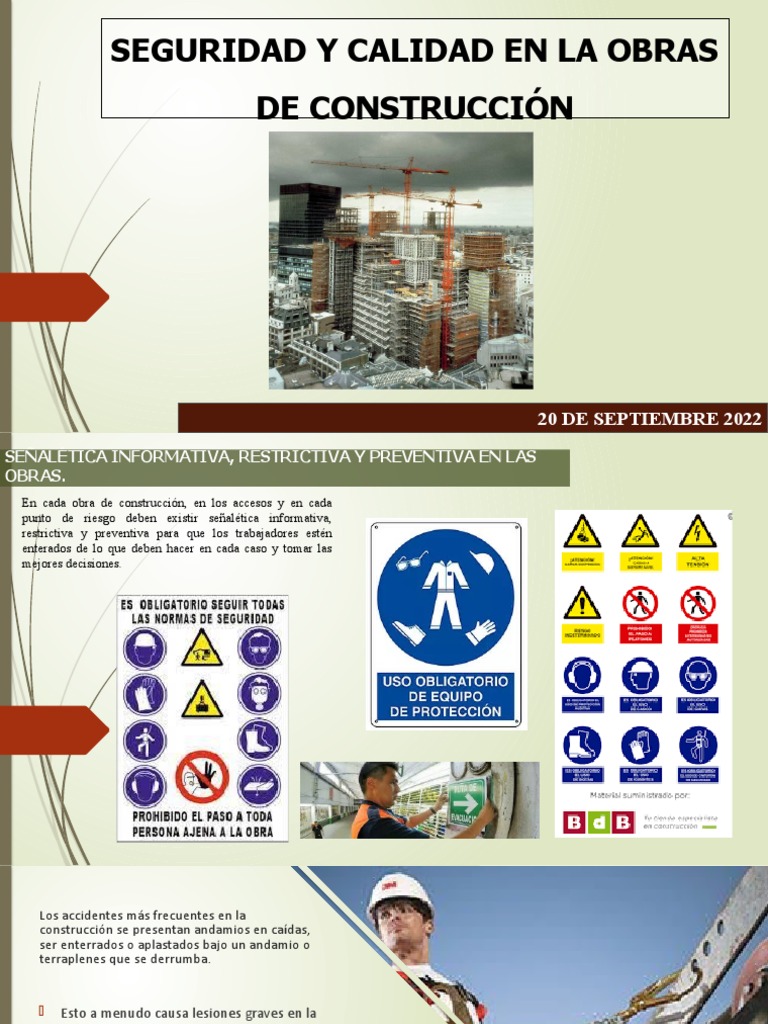 Protocolos De Seguridad En Las Obras De Construcción Pdf Andamio
