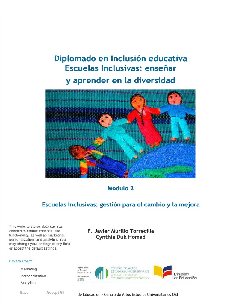 35 Modulo 2 Escuelas Inclusivas Gestion para El Cambio y La Mejora ...