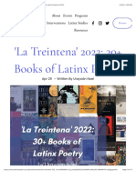 'La Treintena' 2022 - 30+ Books of Latinx Poetry - The Latinx Project at NYU