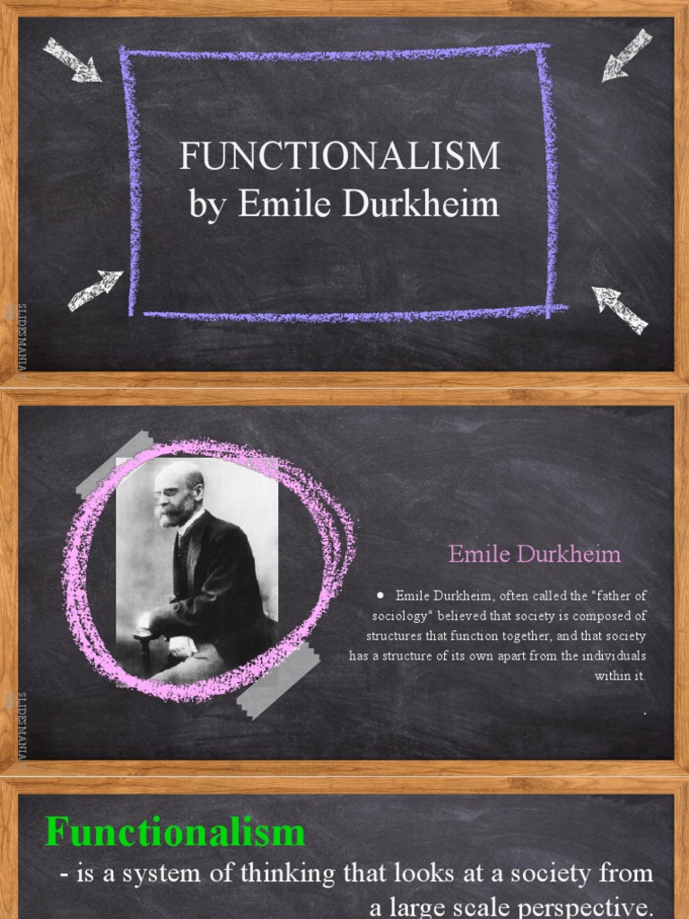 Functionalism by emile durkheim pdf