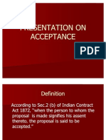 Acceptance Law