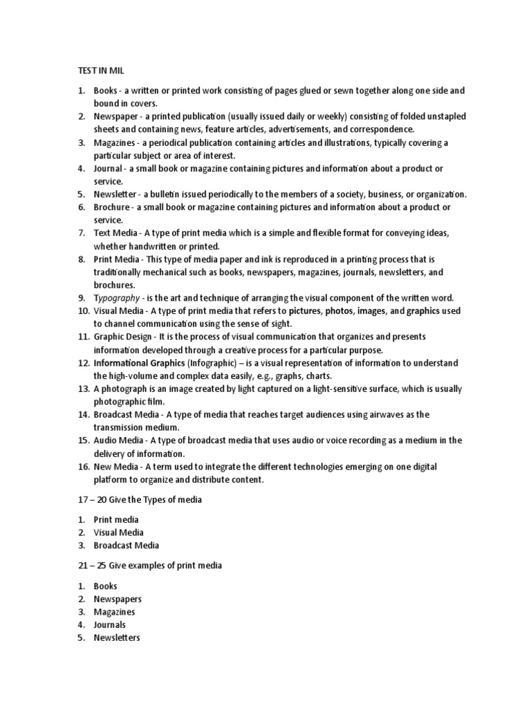 Test in Mil | PDF