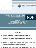 Establecer El Mando y Transferencia Del Mando