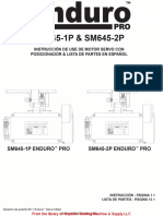 Enduro SM645-1P & SM645-2P Manual - Spanish