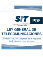 DECRETO NÚMERO 94 -96 Ley General de Telecomunicaciones 2021