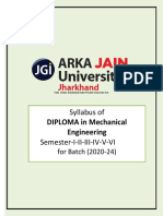 Syllabus of Diploma in Mechnical Engg W.E.F 2020