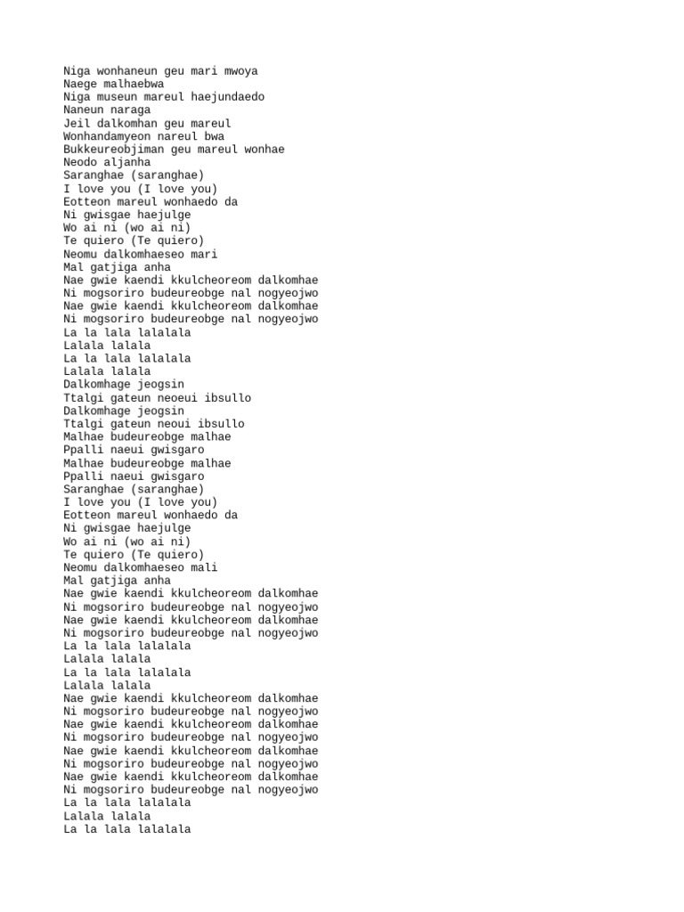 Candy in my ears lyrics romaji pdf