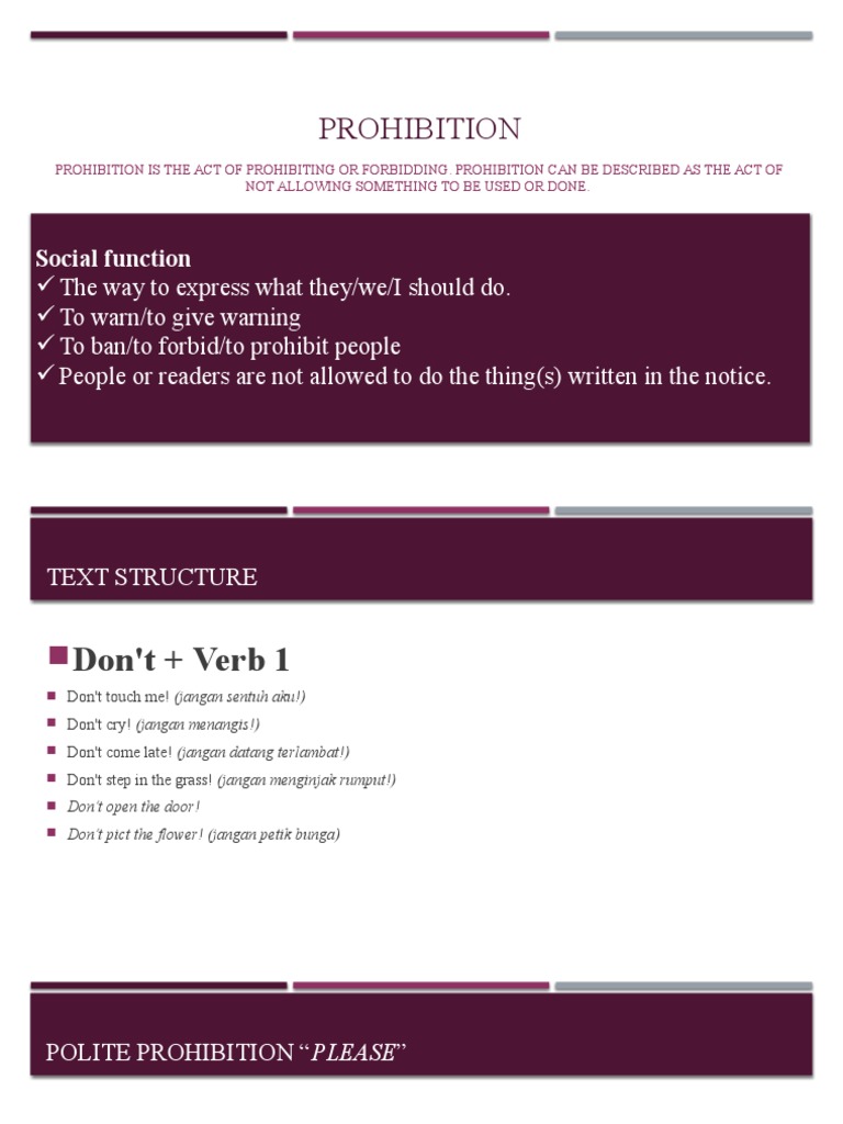 Prohibition | PDF