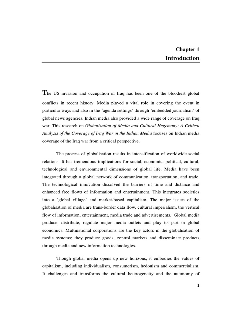 08 Chapter1 | PDF | Hegemony | Mass Media