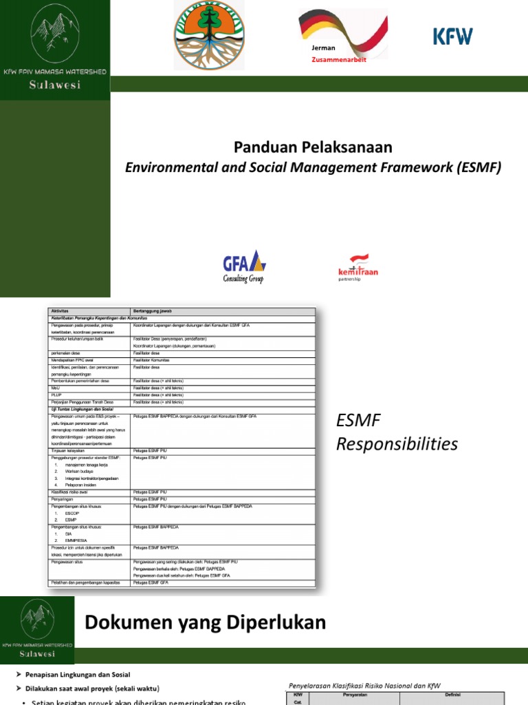 Panduan ESMF untuk Proyek Jerman | PDF | Teknologi & Rekayasa