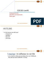 Cse L3 (Components of C)