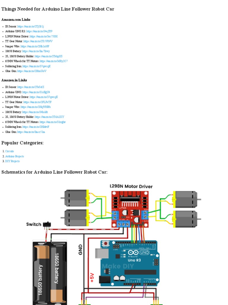 Arduino Line Follower Car Guide | PDF | Arduino | Manufactured Goods