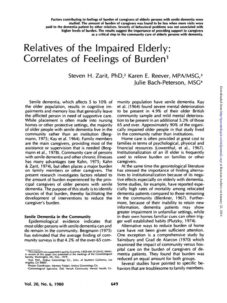 relatives-of-the-impaired-elderly-correlates-of-feeling-of-burden
