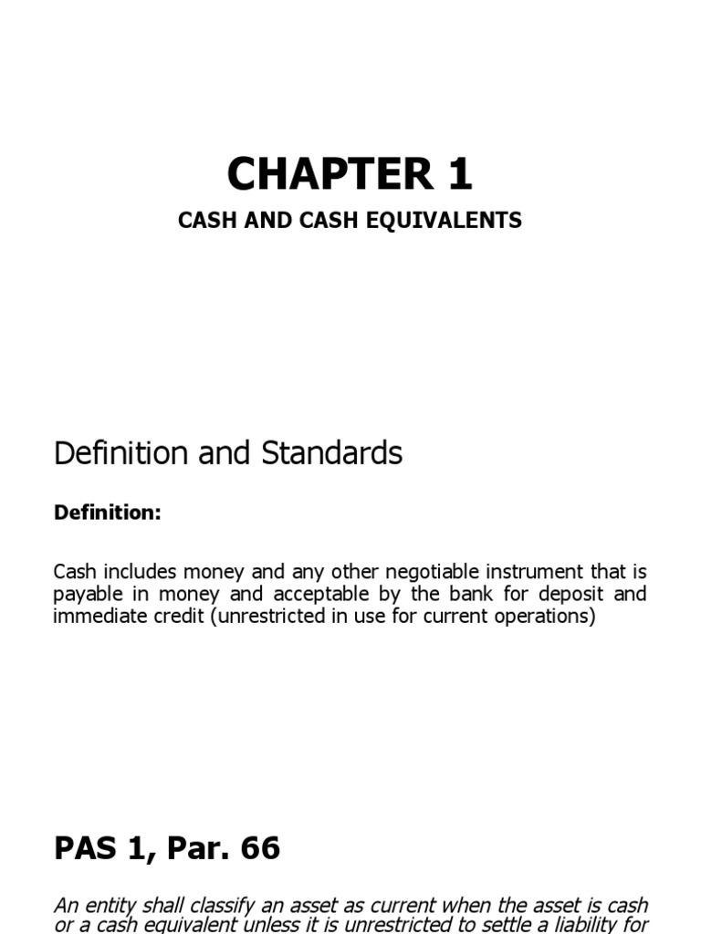 01 Cash and Cash Equivalents PDF Debits And Credits Cheque