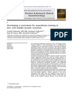 Developing A Curriculum For Anaesthesia Trainingdubowitz2012