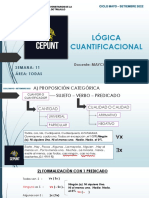 3b-Diapositivas y Solucion - Semana 11 - Lógica Cuantificacional