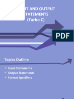 Turbo C - Input and Output Statements