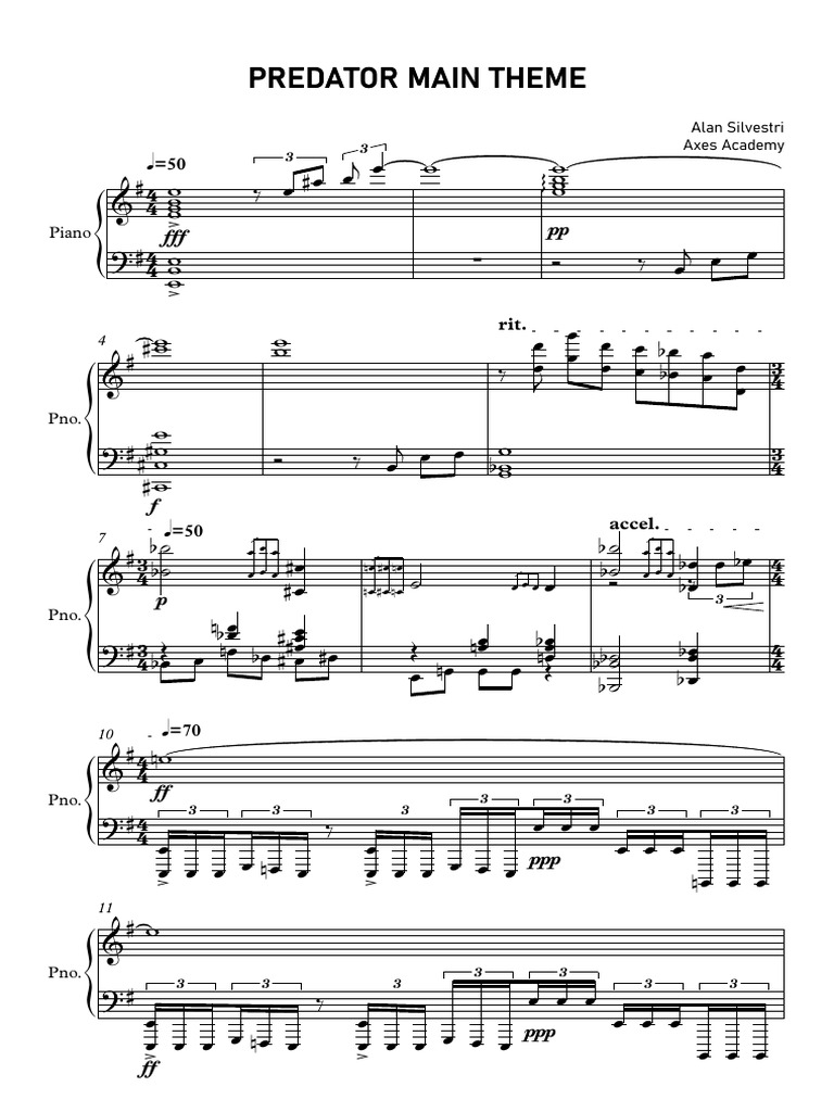Alan Silvestri - PREDATOR | PDF | Échecs | Ouverture (échecs)