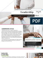 Business management and organizational behaviour: Leadership styles and situational theory