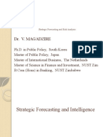 2022 Strategic Forecasting and Risk Analysis - Introduction - Lecture 2