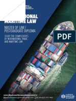 Postgraduate Diploma in International Maritime Law Brochure REBRANDING UPDATE