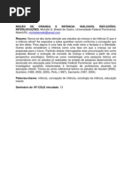 Artigo sobre Educação Infantil