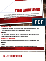 Citation guidelines summary