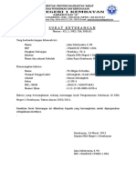 Surat Keterangan Masih Bersekolah